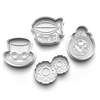 Steampunk Theme Cookie Cutters Set + Stamps for Baking, Crafts, Dough 0871