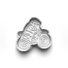 Dirt Bike Theme Cookie Cutters Set + Stamps for Baking, Crafts, Dough 0874
