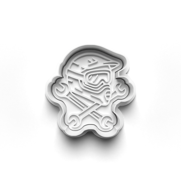 Dirt Bike Theme Cookie Cutters Set + Stamps for Baking, Crafts, Dough 0874