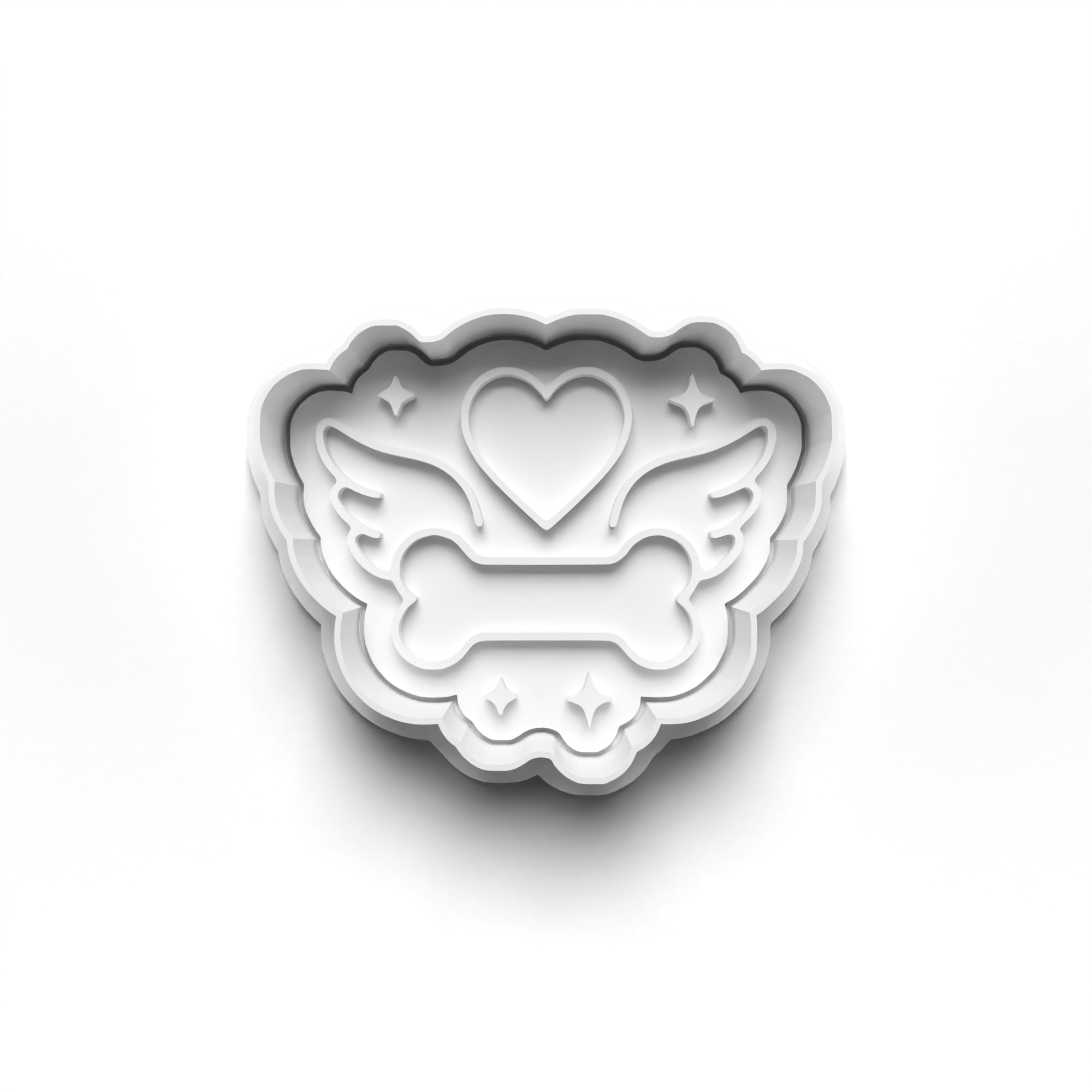 Dog In Memory Themed Cookie Cutters Set + Stamps for Baking, Crafts, Dough 0875
