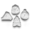 Camping Theme Cookie Cutters Set + Stamps for Baking, Crafts, Dough 0880