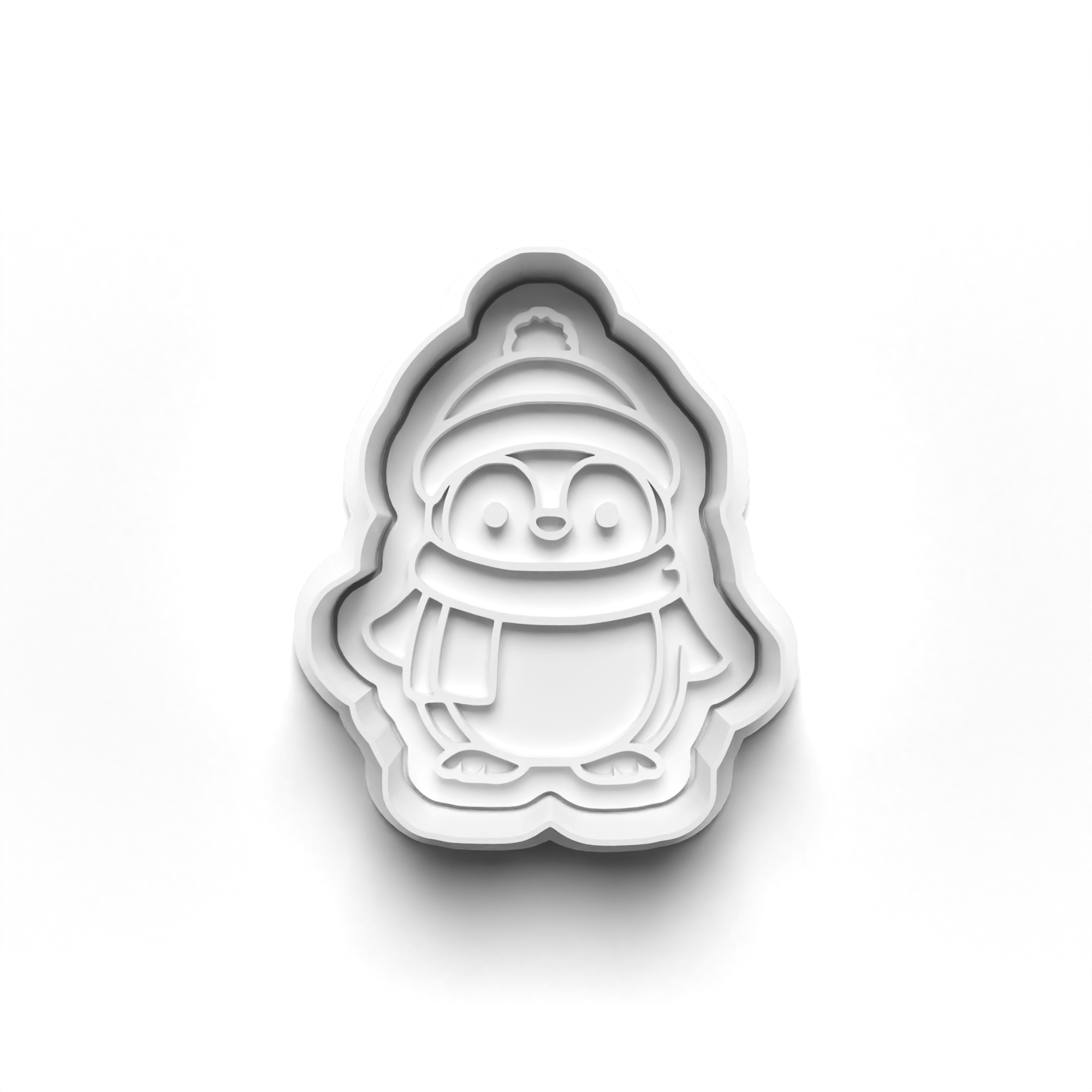 Penguins Theme Cookie Cutters Set + Stamps for Baking, Crafts, Dough 1059