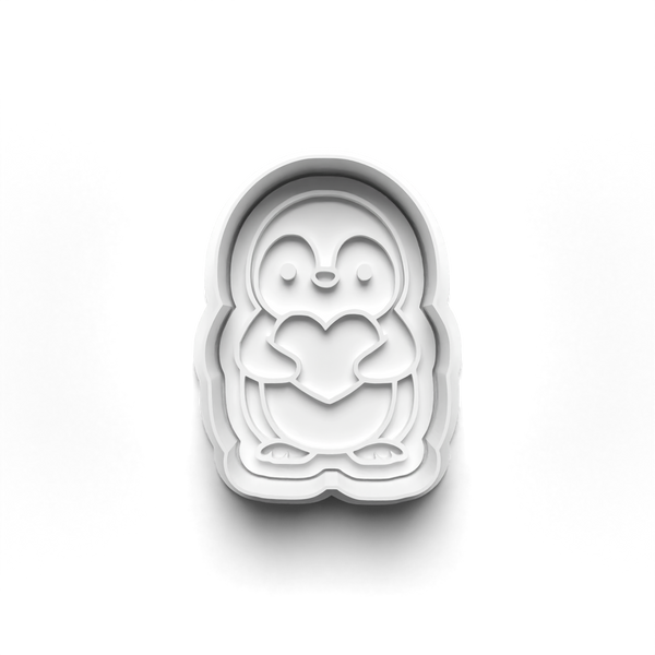 Penguins Theme Cookie Cutters Set + Stamps for Baking, Crafts, Dough 1059