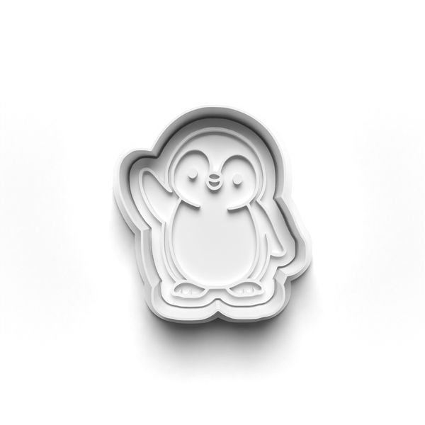 Penguins Theme Cookie Cutters Set + Stamps for Baking, Crafts, Dough 1059