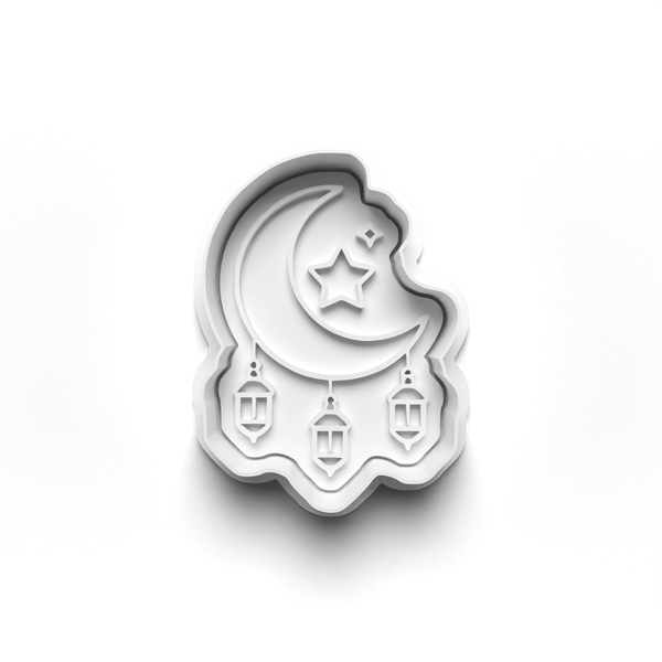 Ramadan Theme Cookie Cutters Set + Stamps for Baking, Crafts, Dough 1065