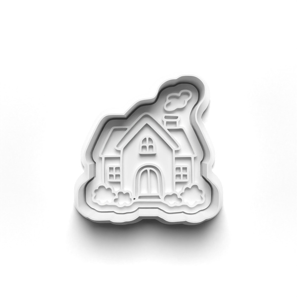 Cottage Theme Cookie Cutters Set + Stamps for Baking, Crafts, Dough 1066