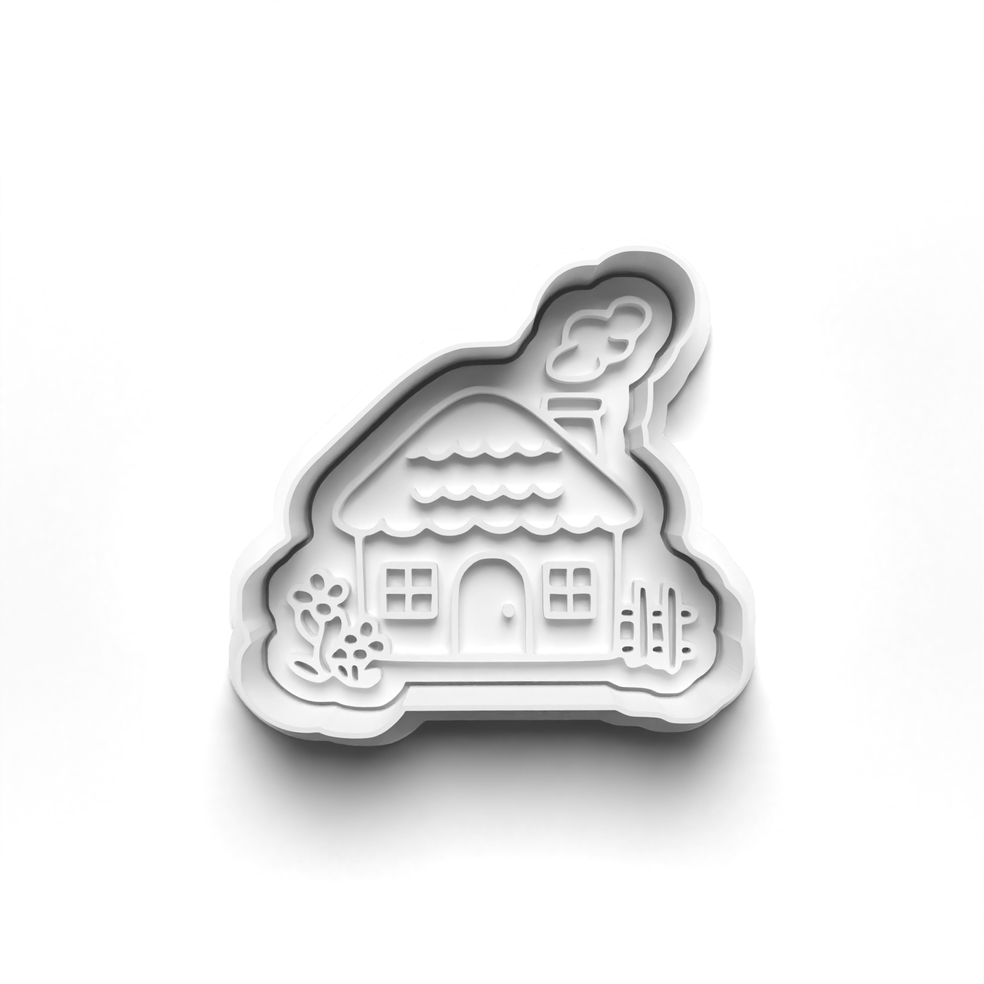 Cottage Theme Cookie Cutters Set + Stamps for Baking, Crafts, Dough 1066