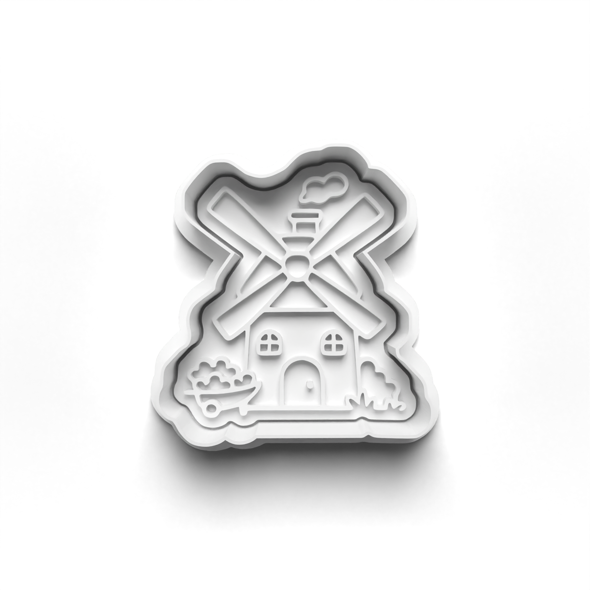 Cottage Theme Cookie Cutters Set + Stamps for Baking, Crafts, Dough 1066