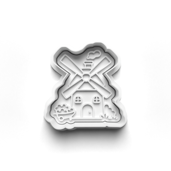 Cottage Theme Cookie Cutters Set + Stamps for Baking, Crafts, Dough 1066