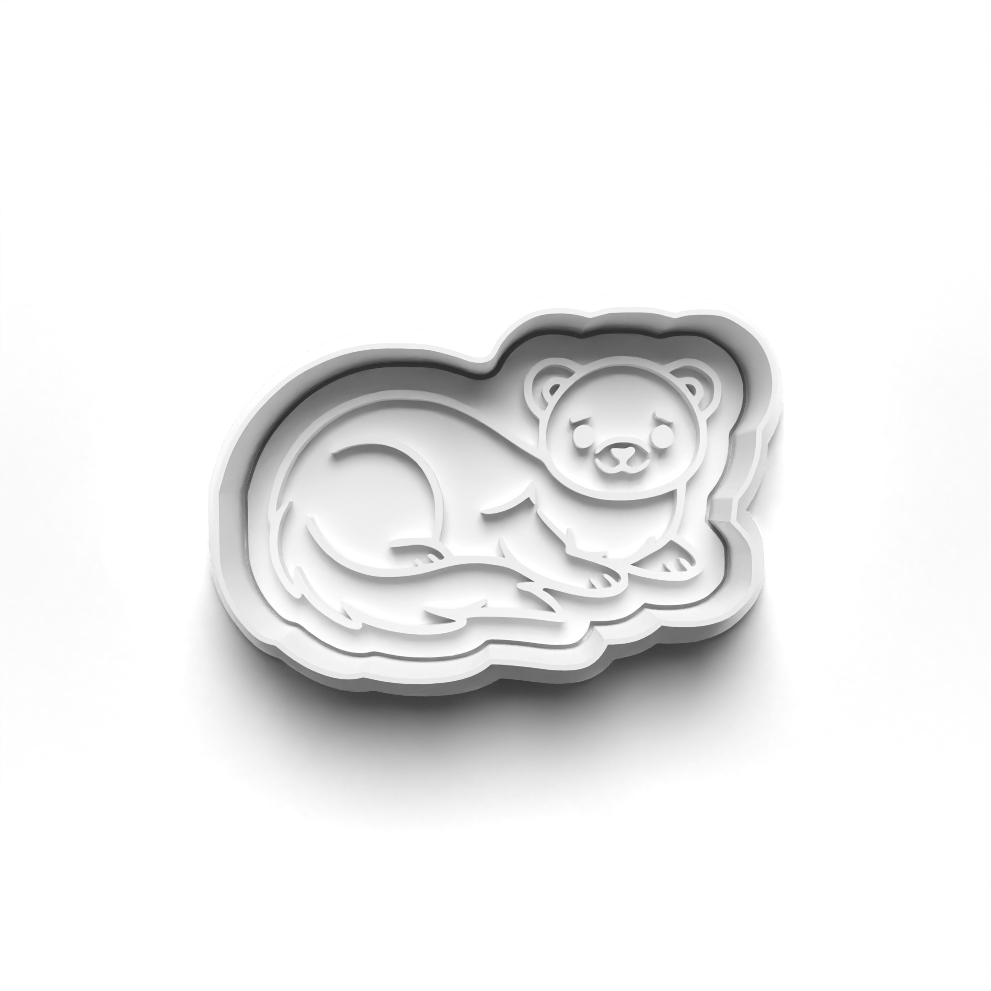 Ferret Theme Cookie Cutters Set + Stamps for Baking, Crafts, Dough 1067