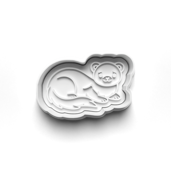 Ferret Theme Cookie Cutters Set + Stamps for Baking, Crafts, Dough 1067