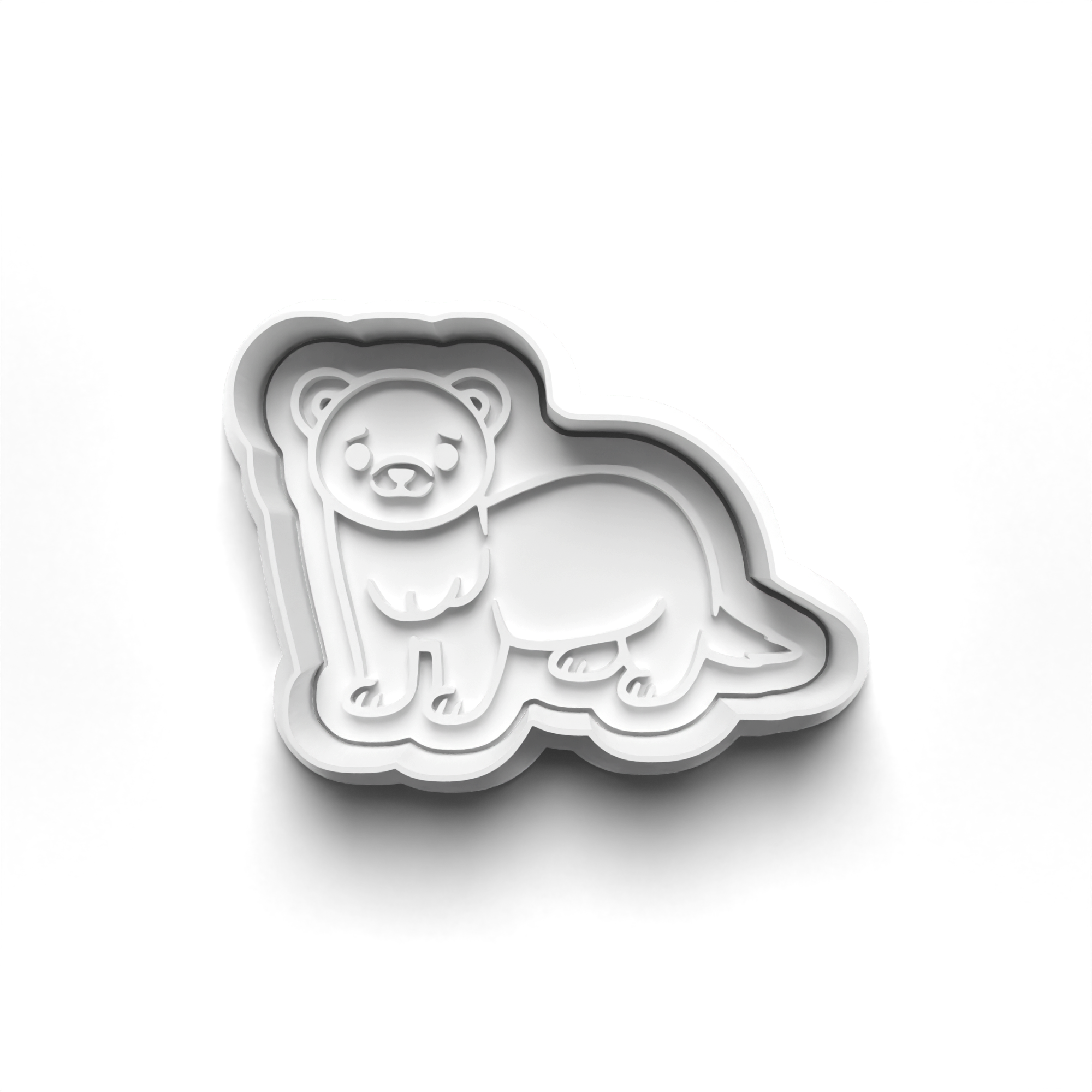 Ferret Theme Cookie Cutters Set + Stamps for Baking, Crafts, Dough 1067