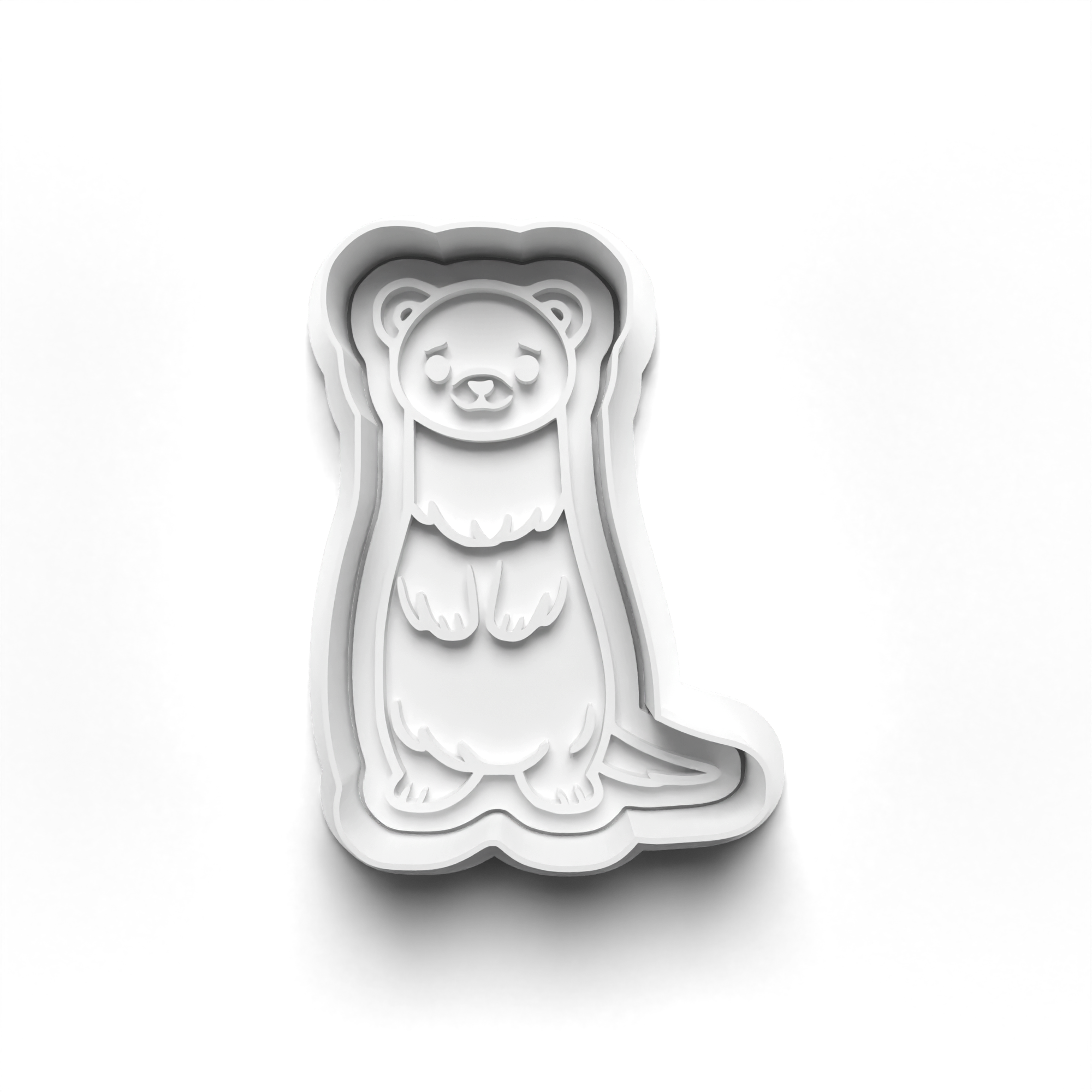 Ferret Theme Cookie Cutters Set + Stamps for Baking, Crafts, Dough 1067