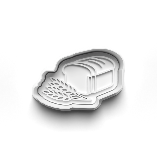 Bread Theme Cookie Cutters Set + Stamps for Baking, Crafts, Dough 1071