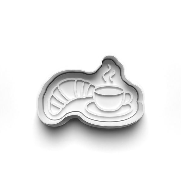 Paris Theme Cookie Cutters Set + Stamps for Baking, Crafts, Play dough 1072