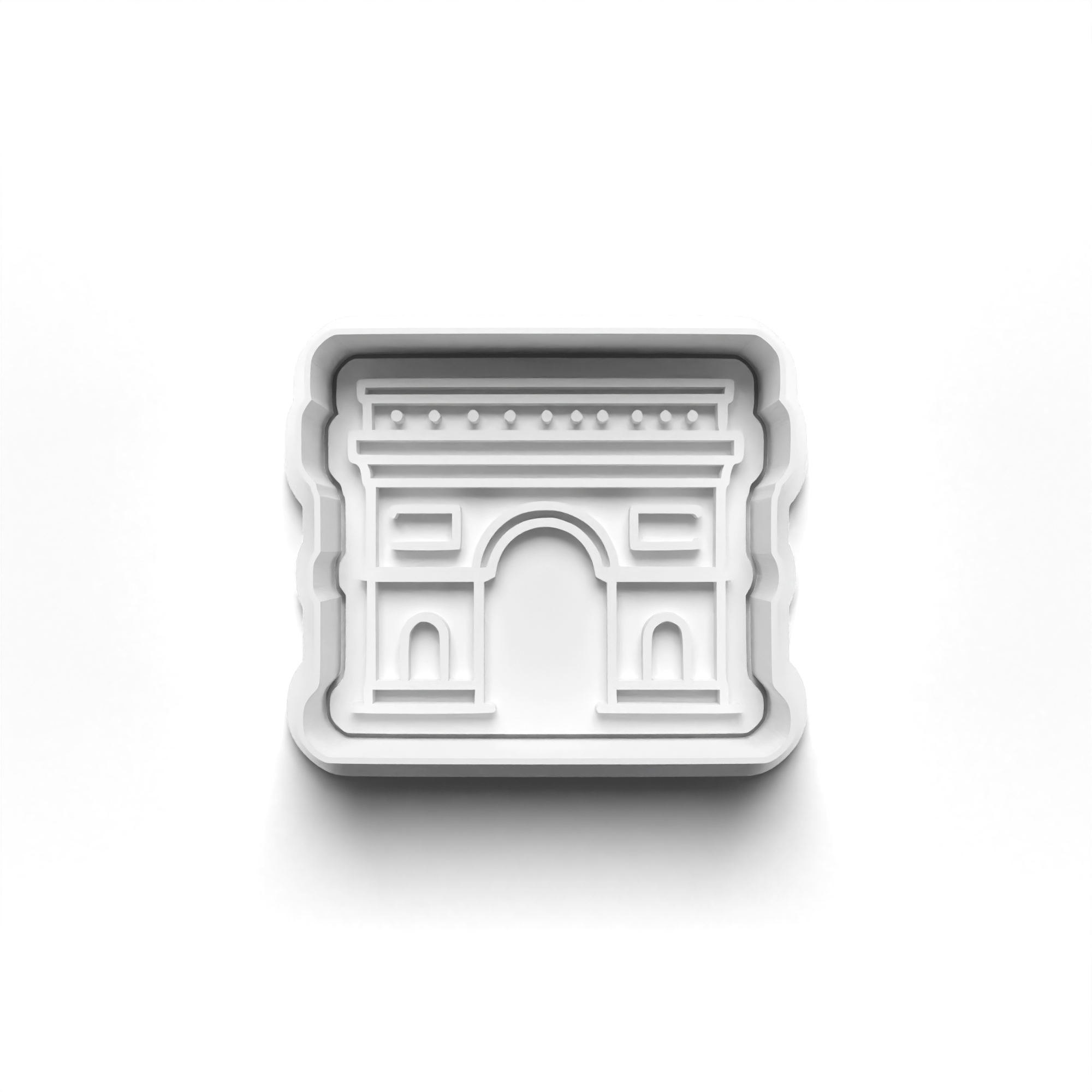 Paris Theme Cookie Cutters Set + Stamps for Baking, Crafts, Play dough 1072