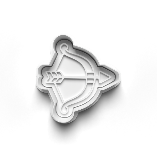 Archery Theme Cookie Cutters Set + Stamps for Baking, Crafts, Dough 1073