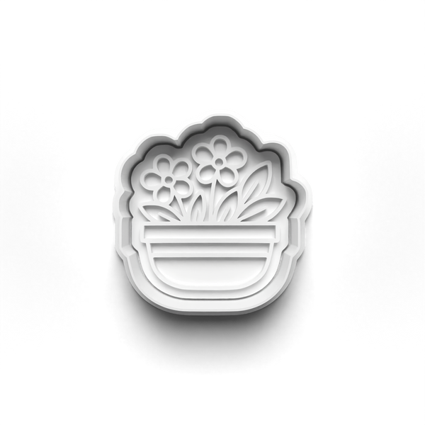 Garden Flowers Theme Cookie Cutters Set + Stamps for Baking, Cookies, Crafts 1077