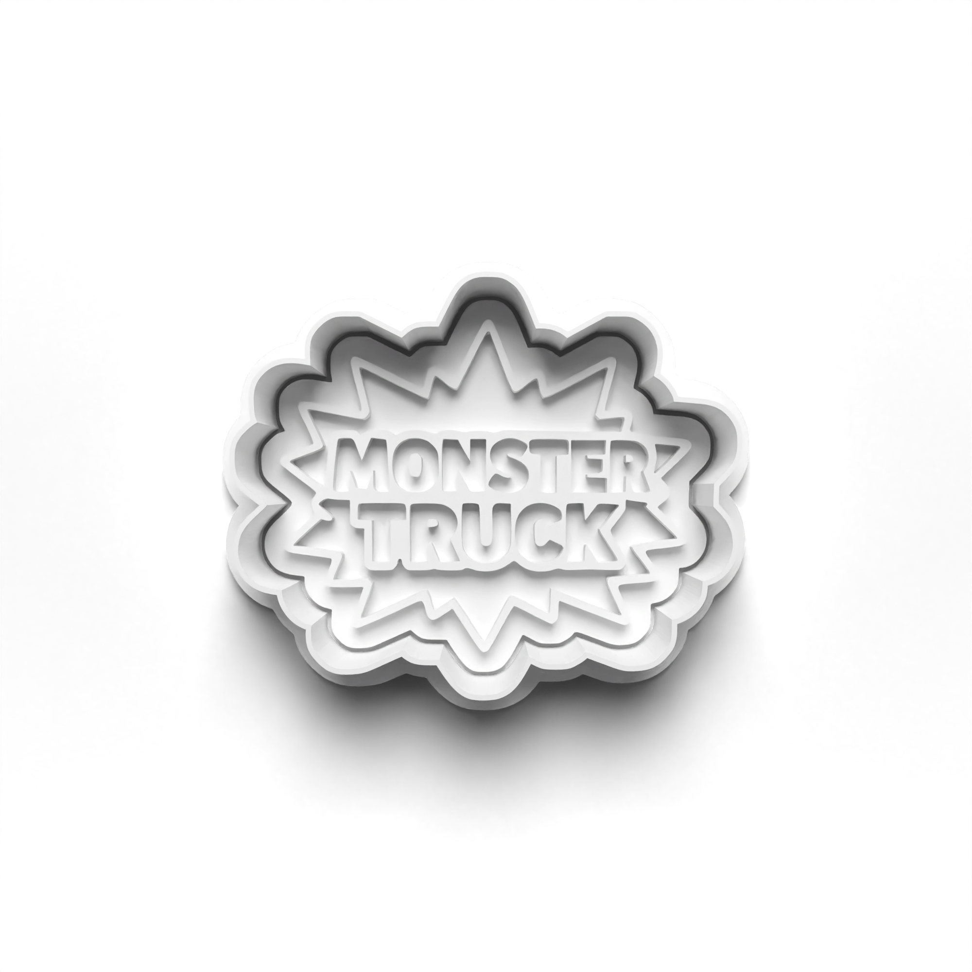 Monster Truck Theme Cookie Cutters Set + Stamps for Baking, Cookies, Crafts 1081