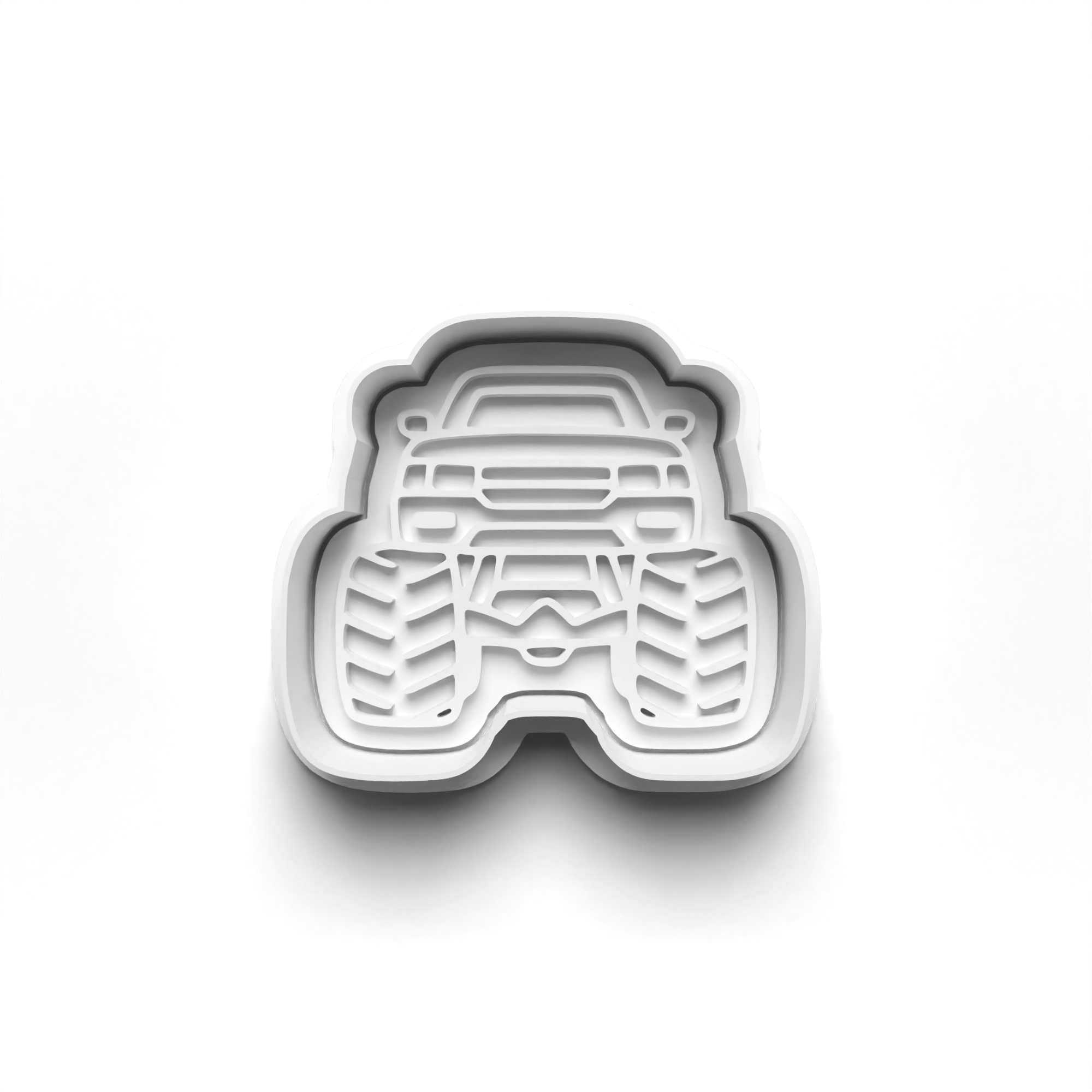 Monster Truck Theme Cookie Cutters Set + Stamps for Baking, Cookies, Crafts 1081