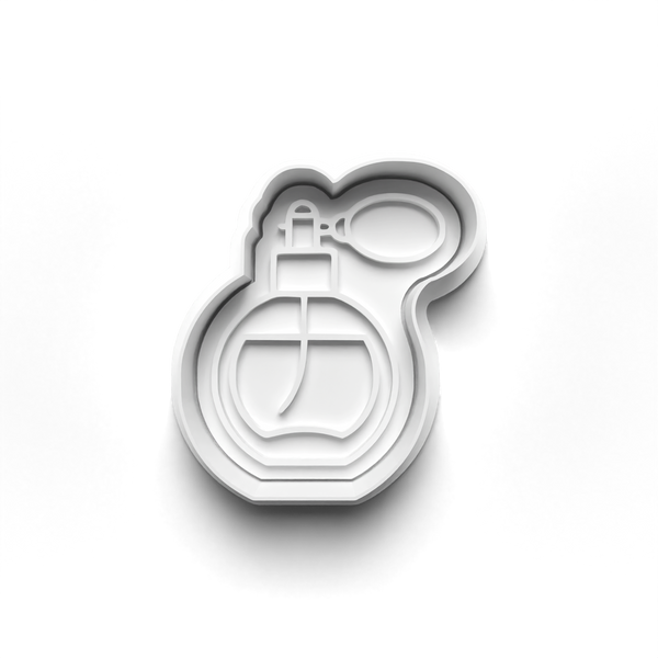 Perfume Bottles Theme Cookie Cutters Set + Stamps for Baking, Cookies, Crafts 1087