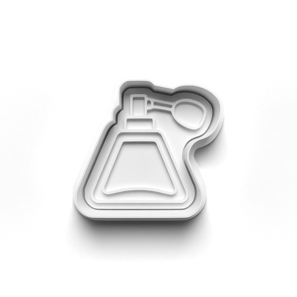 Perfume Bottles Theme Cookie Cutters Set + Stamps for Baking, Cookies, Crafts 1087