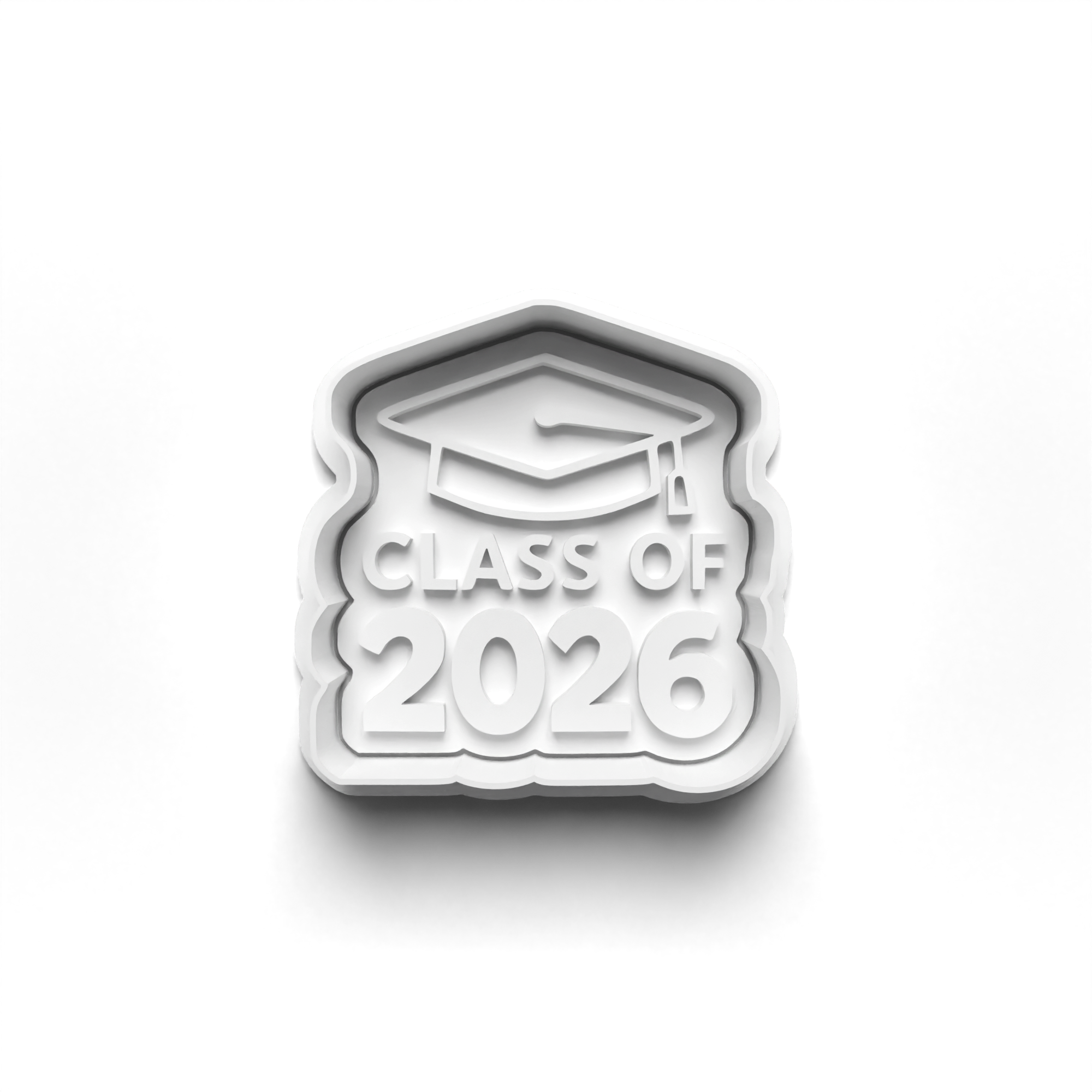 Class of 2026 Theme Cookie Cutters Set + Stamps for Baking, Cookies, Crafts 1089