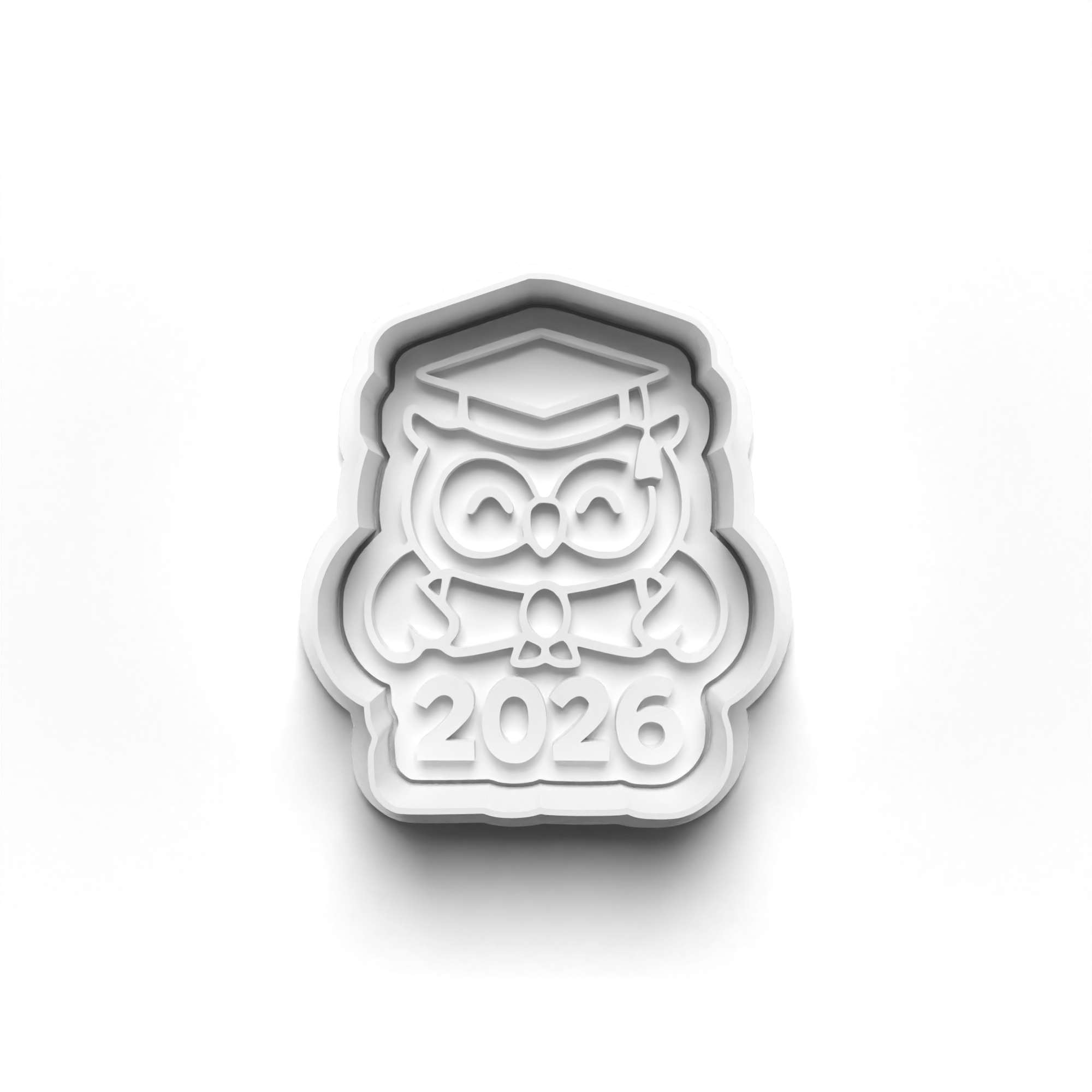 Class of 2026 Theme Cookie Cutters Set + Stamps for Baking, Cookies, Crafts 1089