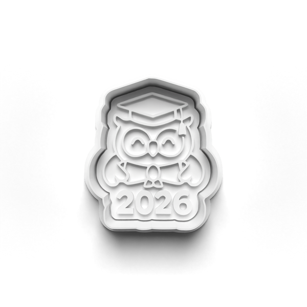 Class of 2026 Theme Cookie Cutters Set + Stamps for Baking, Cookies, Crafts 1089