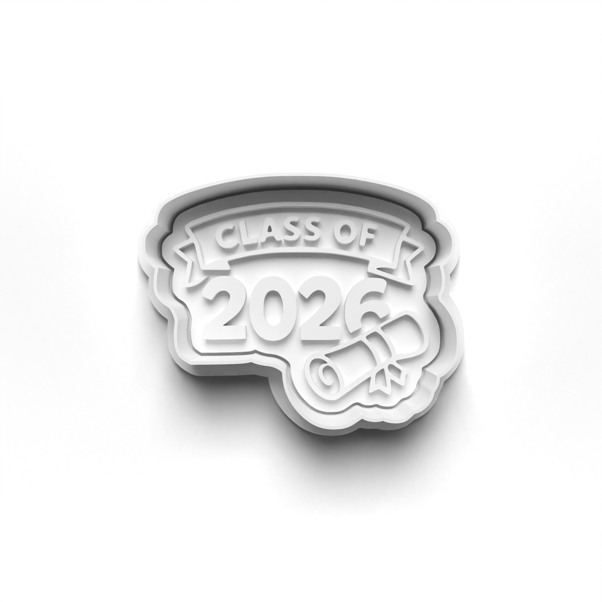 Class of 2026 Theme Cookie Cutters Set + Stamps for Baking, Cookies, Crafts 1089