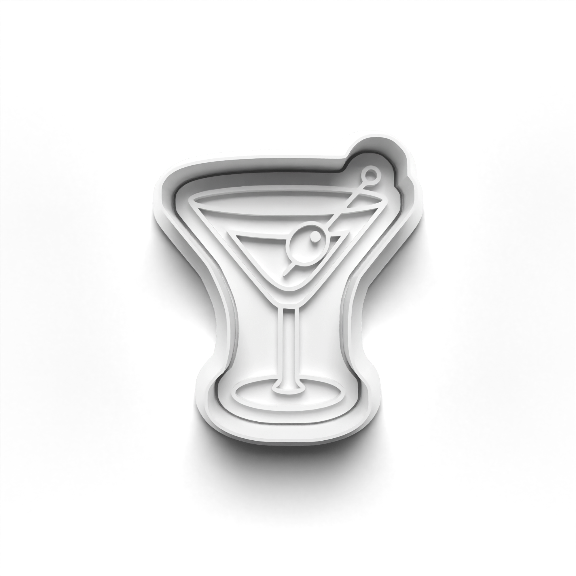 Cocktails Theme Cookie Cutters Set + Stamps for Baking, Cookies, Crafts 1090