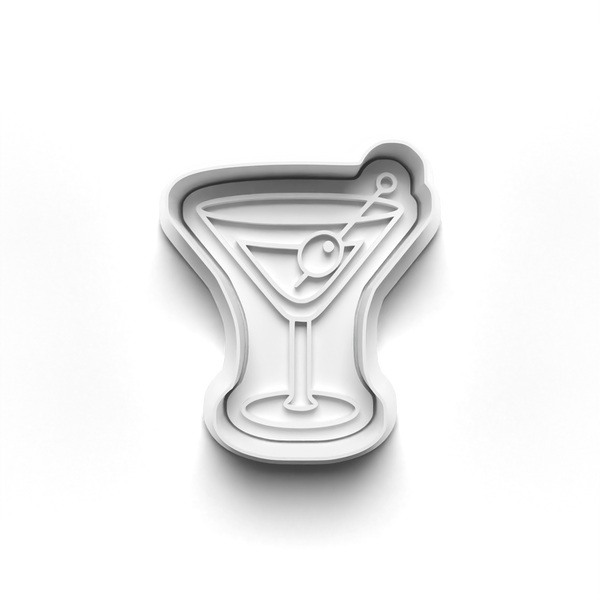 Cocktails Theme Cookie Cutters Set + Stamps for Baking, Cookies, Crafts 1090