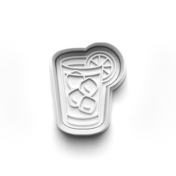 Cocktails Theme Cookie Cutters Set + Stamps for Baking, Cookies, Crafts 1090