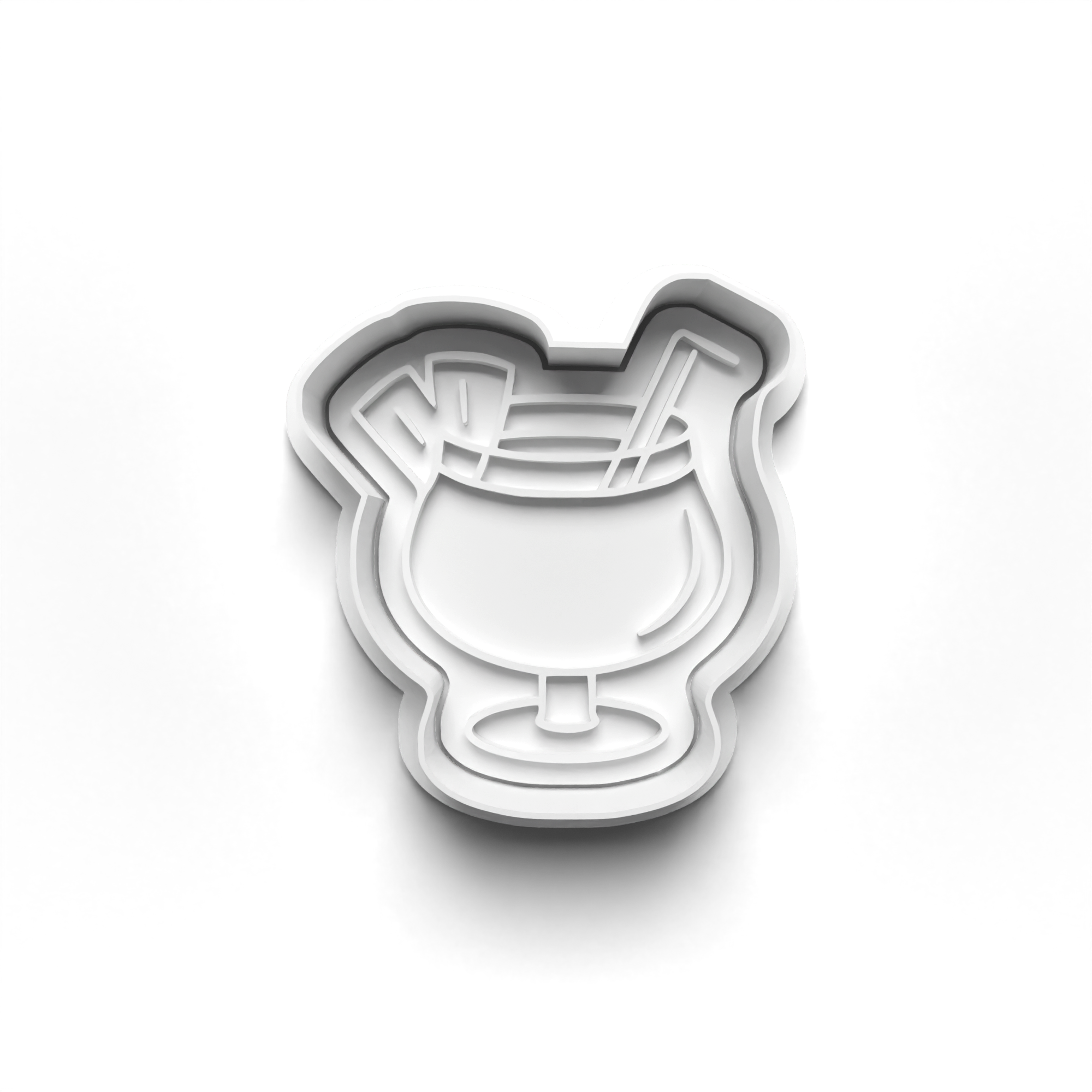 Cocktails Theme Cookie Cutters Set + Stamps for Baking, Cookies, Crafts 1090