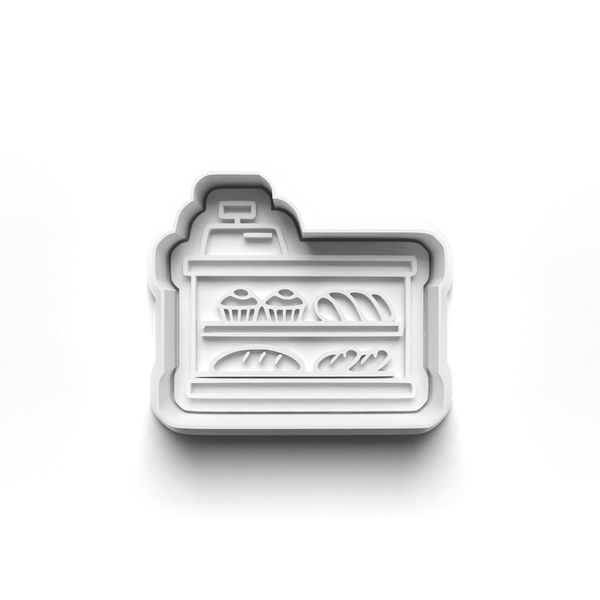Bakery Theme Cookie Cutters Set + Stamps for Baking, Cookies, Crafts 1099