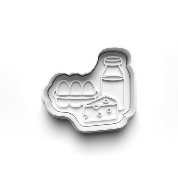 Farmers Market Theme Cookie Cutters Set + Stamps for Baking, Crafts 1100
