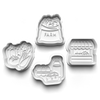 Farmers Market Theme Cookie Cutters Set + Stamps for Baking, Crafts 1100