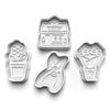 Florist Theme Cookie Cutters Set + Stamps for Baking, Cookies, Crafts 1102