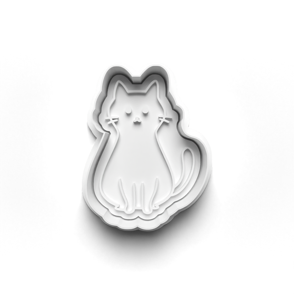 Cat Theme Cookie Cutters Set + Stamps for Baking, Cookies, Crafts 1105