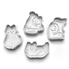 Cat Theme Cookie Cutters Set + Stamps for Baking, Cookies, Crafts 1105