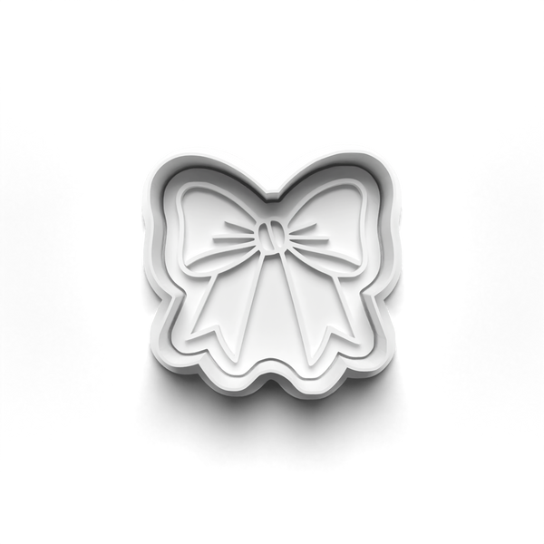 Bows Theme Cookie Cutters Set + Stamps for Baking, Crafts 1116