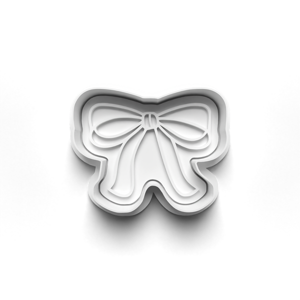 Bows Theme Cookie Cutters Set + Stamps for Baking, Crafts 1116