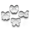 Bows Theme Cookie Cutters Set + Stamps for Baking, Crafts 1116