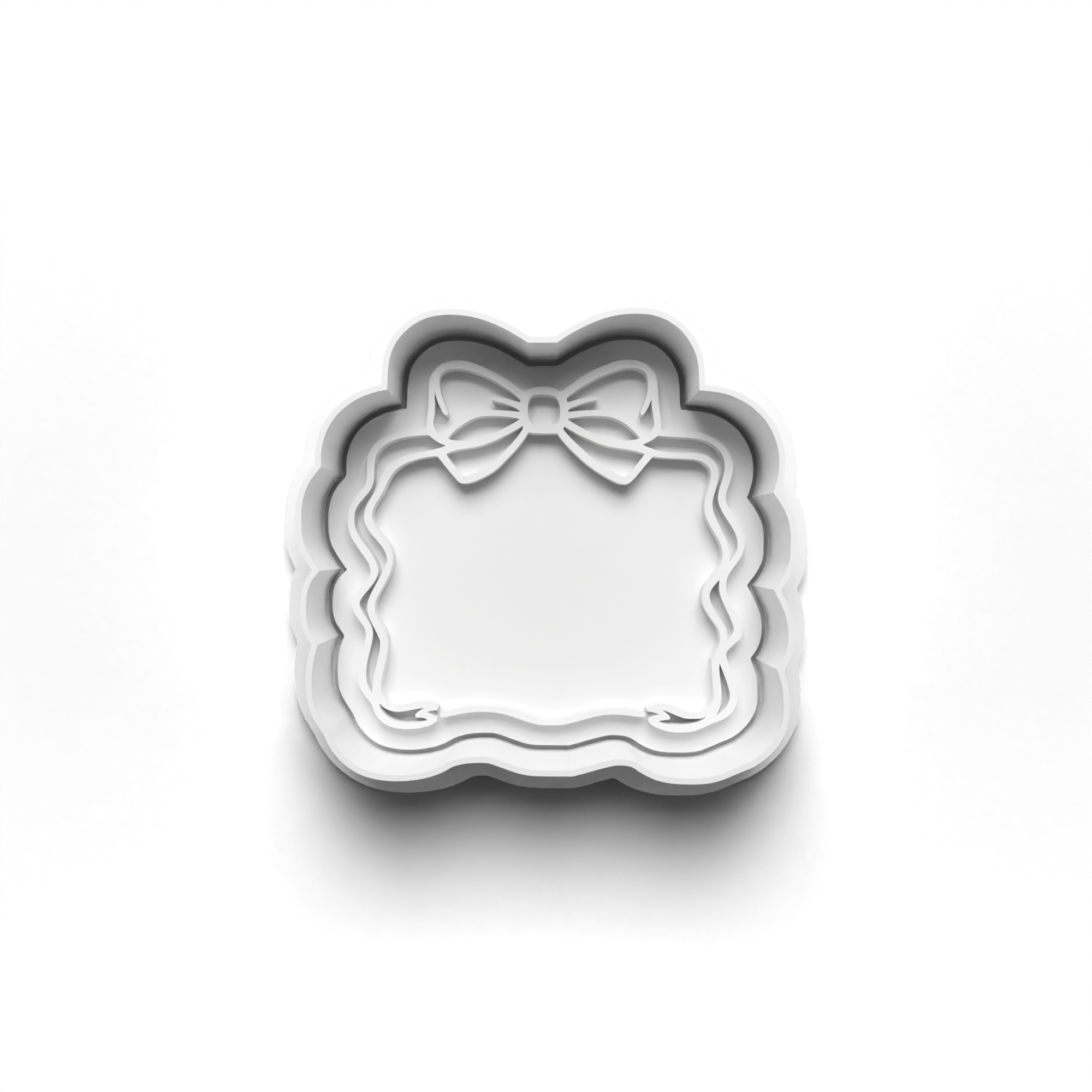 Ribbon Frame Cookie Cutters Set + Stamps for Baking, Cookies, Crafts 1117