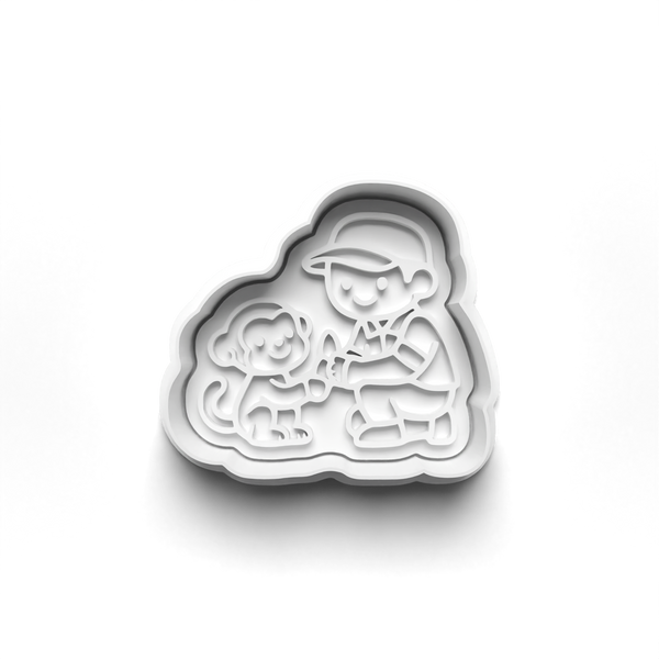Zoo Day Theme Cookie Cutters Set + Stamps for Baking, Cookies, Crafts 1123