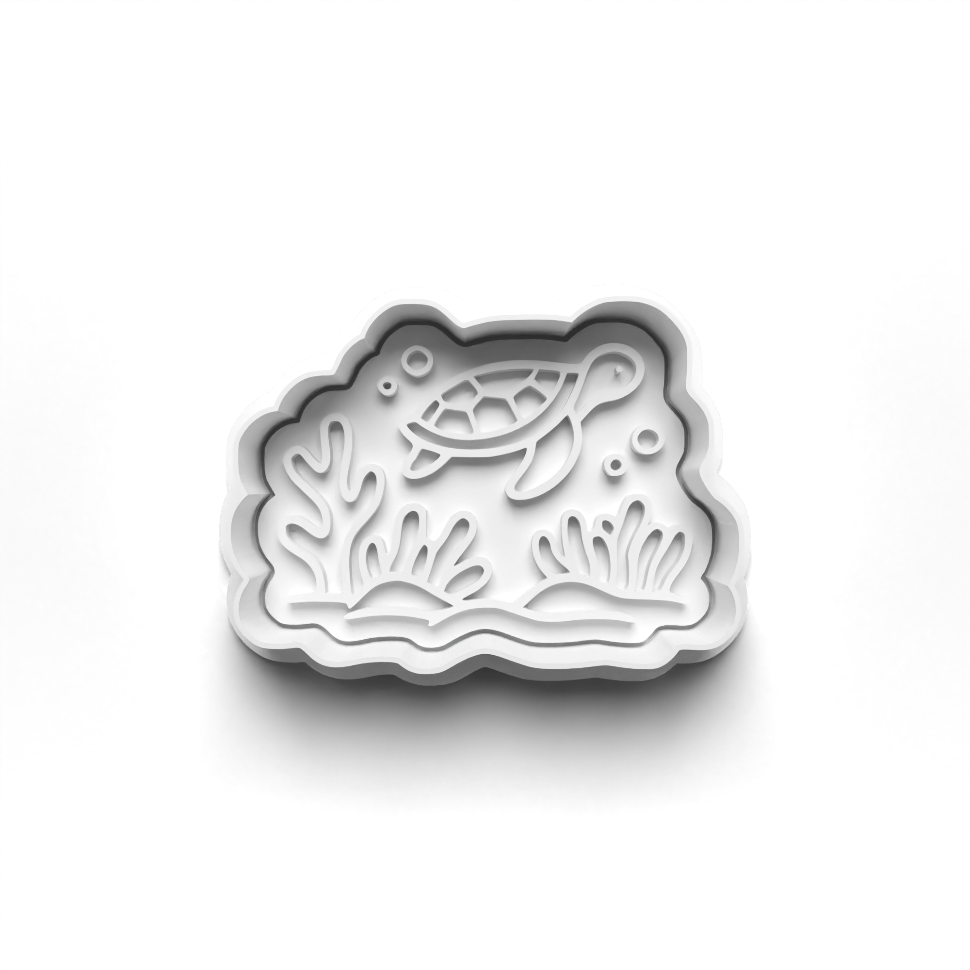 Coral Reef Theme Cookie Cutters Set + Stamps for Baking, Cookies, Crafts 1127