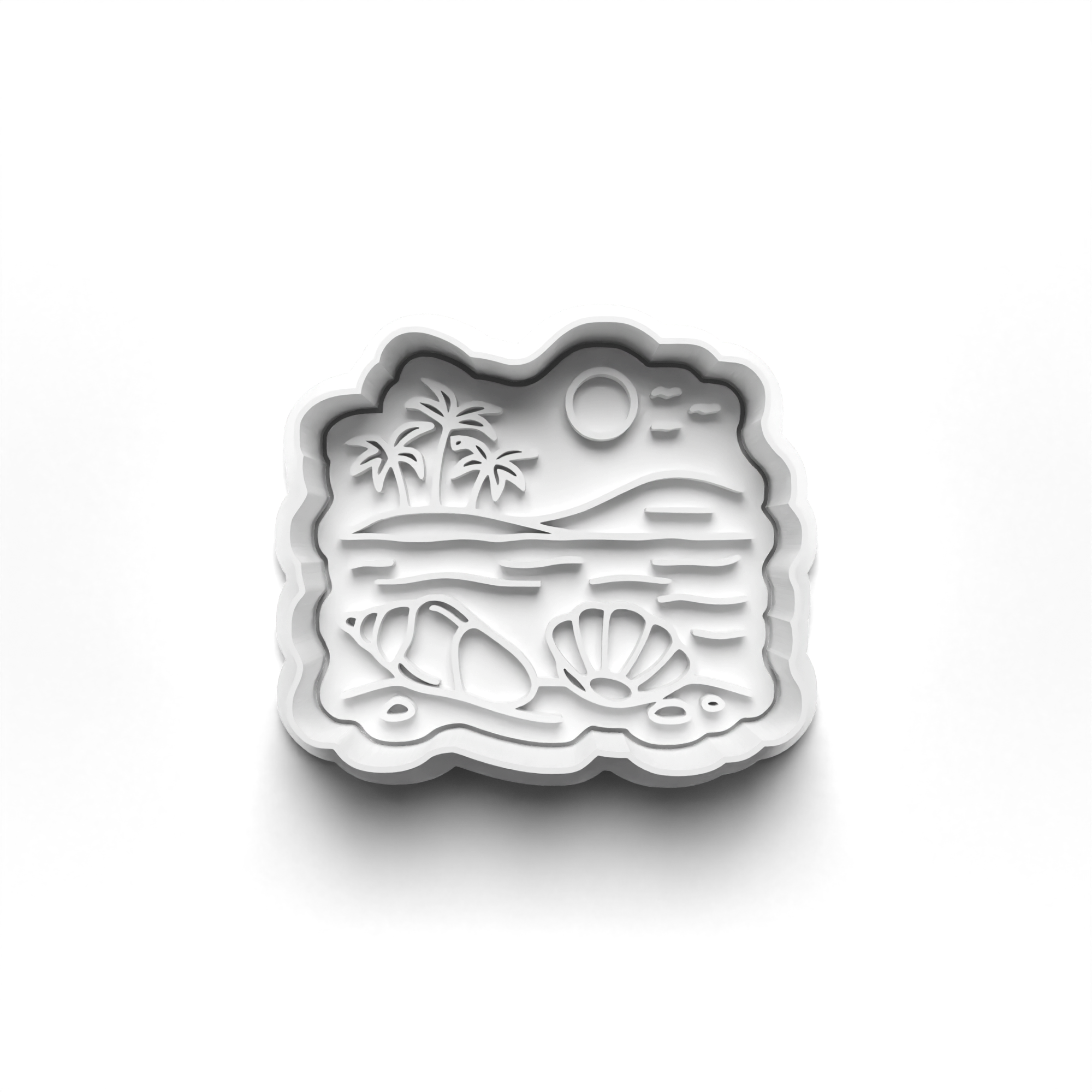 Coral Reef Theme Cookie Cutters Set + Stamps for Baking, Cookies, Crafts 1127