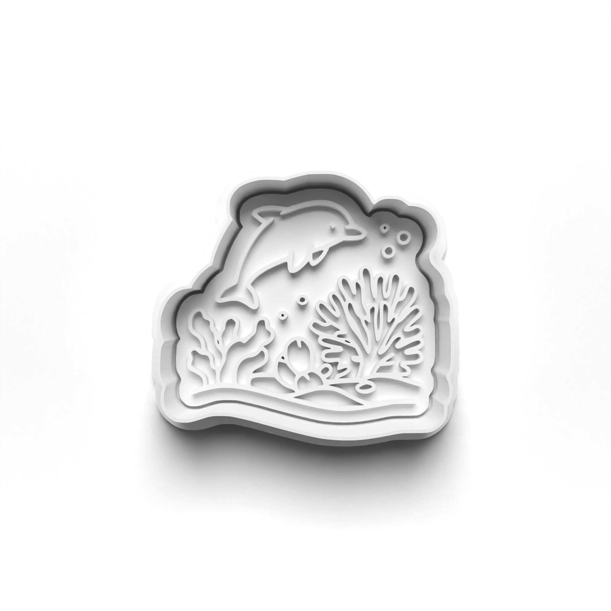 Coral Reef Theme Cookie Cutters Set + Stamps for Baking, Cookies, Crafts 1127