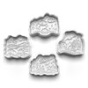 Coral Reef Theme Cookie Cutters Set + Stamps for Baking, Cookies, Crafts 1127
