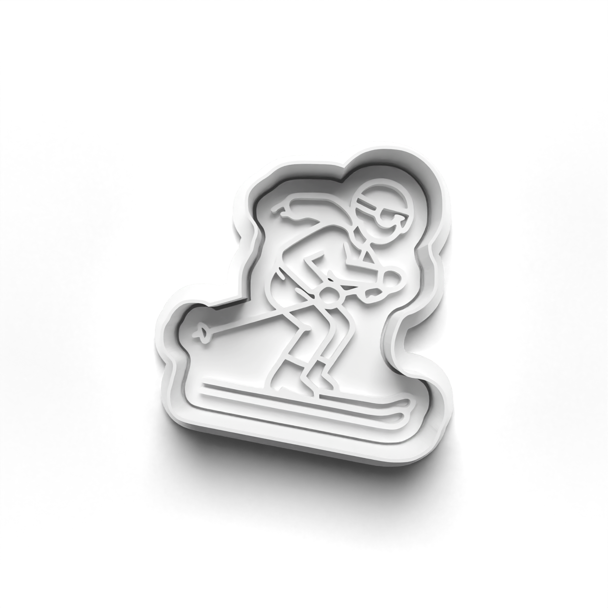 Skiing Theme Cookie Cutters Set + Stamps for Baking, Cookies, Crafts 1136